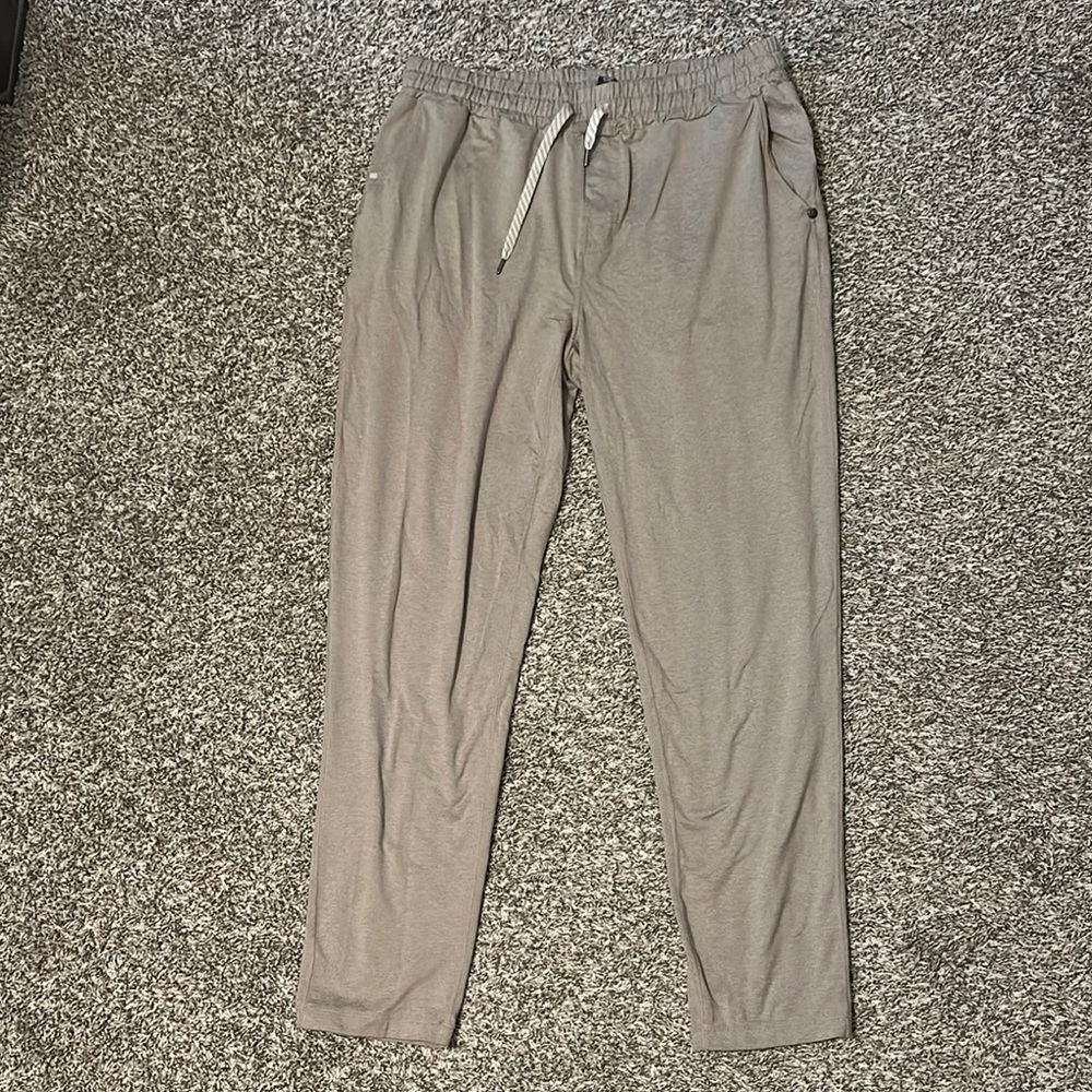Vuori Gray Joggers with Relaxed Fit and Soft Fabric
